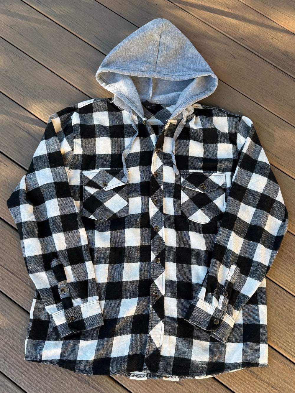 Hooded flannel
